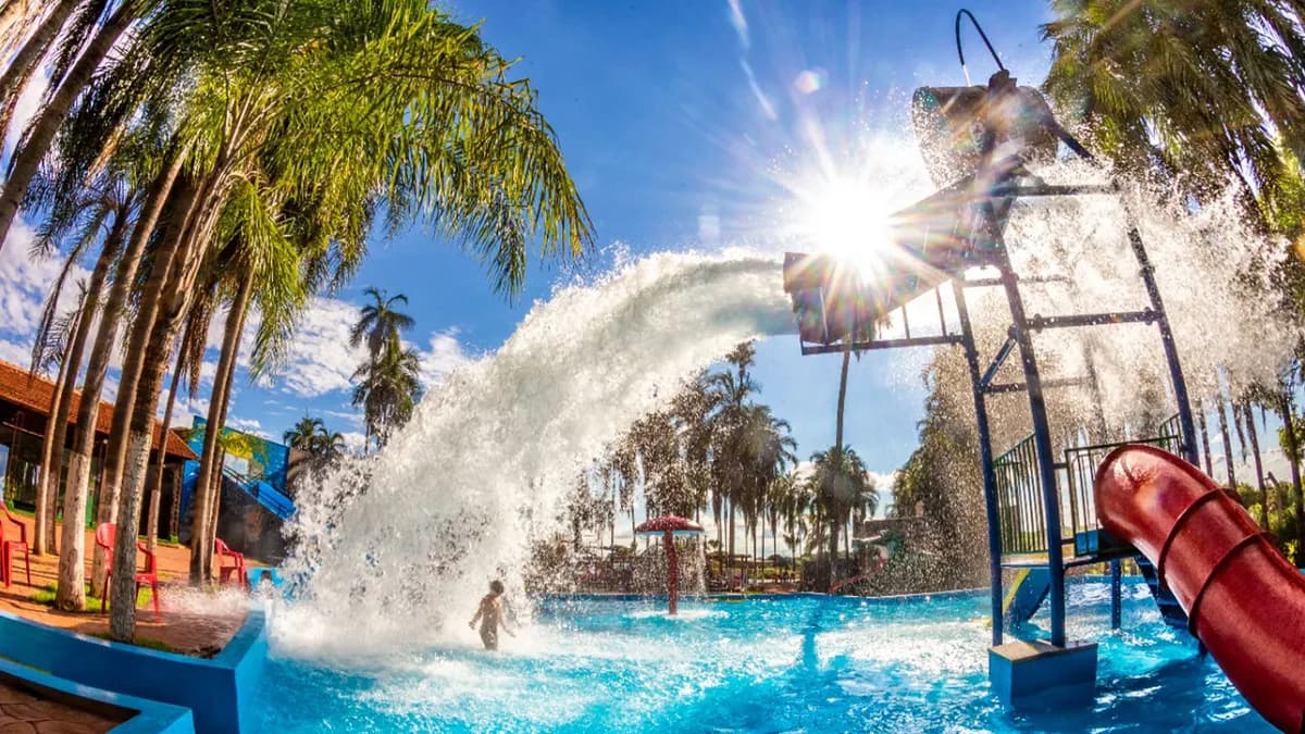 Parque Aquático Acqua Porã em Votuporanga - Piscinas e toboáguas